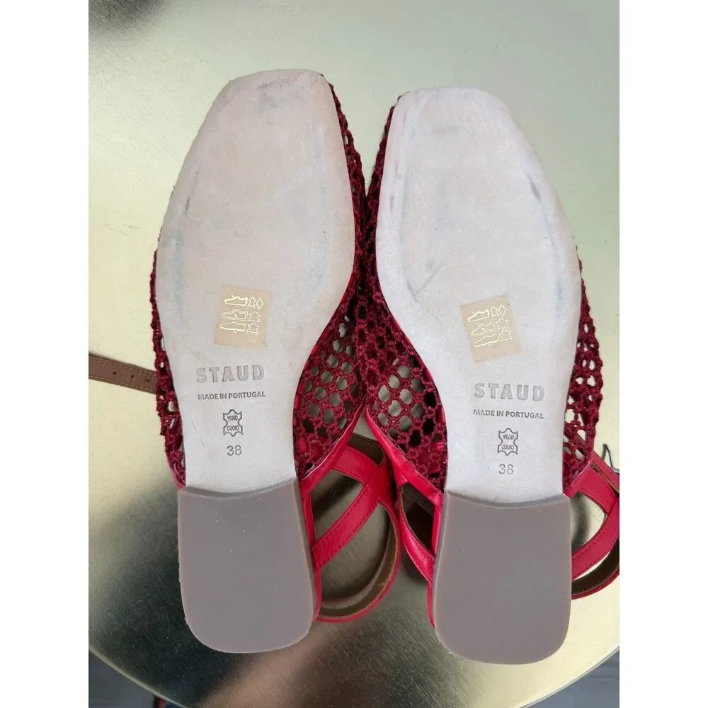 STAUD Rete Paper Net Sandals EU 38 New